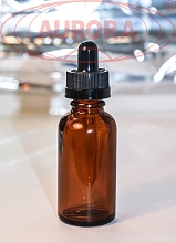 Флакон 30 мл стеклянный темный с пипеткой e-liquid